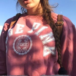 Pink sweatshirt!